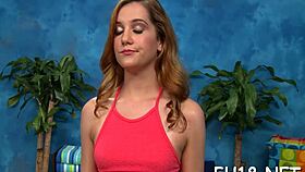 Cute 18 Year Old Oriental Cutie Gets Fucked Roughly In Oiled Hardcore Session