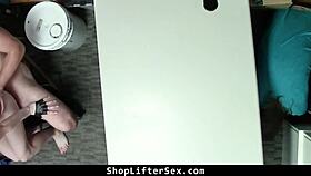 brat teen steals jewelry and gets rough questioning in shop