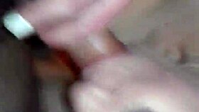 She sucks his cock close up in homemade video