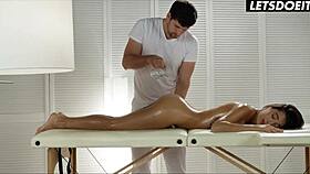 liya silver gets an erotic massage that turns into anal sex