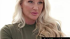 caring stacked milf welcomes exchange student with nuru massage.