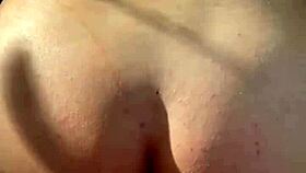 they are amused by being honked at while she sucks his dick in the woods