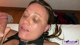 hot pawg girlfriend sucking and playing with my big white cock compilation