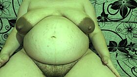 oops did my belly looks like pregnant dont worry my dear hubby you probably just imagined it - cuckold pregnancy teasing 😏