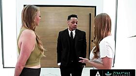 Skylar Snow and Jasmine Daze Threesome During Nuru Massage 😏