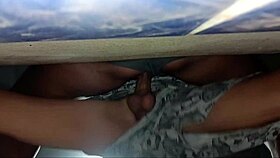 Hot wife without panties asks for directions and lets stranger touch her