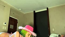 Petite Ebony Slut Got Her Throat And Pussy Stretched With A Big Creampie From Bbc