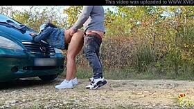 Bold intense real public sex in car with maria kalos rough riding and cumshot