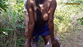 Intensely fucked the village slay queen in the bush, feeling pure passion