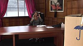 horny office milf cougar gets rough pussy fucking