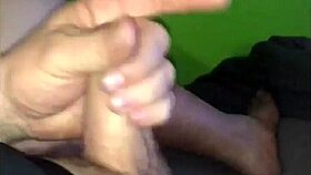 Just me, a chubby fat guy, masturbating my big cock till I cum all over