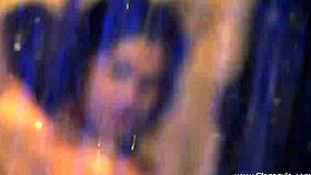 Brunette beauty sensually reveals her natural nude curves