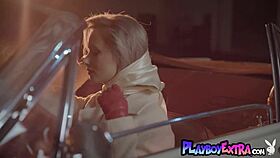 Petite Teen 18+ Blondie Polina Reveals Her Nice Shaved Pussy In A Vintage Car 😊
