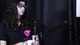 Yumi Trap Transsexual In Sheer Red Lingerie Group Fun