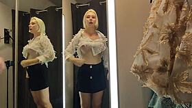 Try On Haul Sexy Clothes Completely Transparent In The Fitting Room