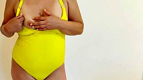 At the beach, someone can't stop looking at me in a bikini