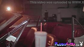 Petite Teen 18+ Blondie Polina Reveals Her Nice Shaved Pussy In A Vintage Car 😊