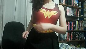 horny latina shows off her perfect body while masturbating intensely