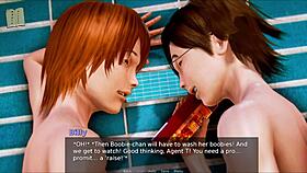 Detailed exploration of the academy in an erotic game setting