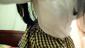 Asombrosa mujer erotica hermosa estudiante tetona hace porno casero antes de graduarse de informatica latina caliente sensual