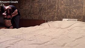 hotel delivery girl gives intense blowjob and sex to amateur guy