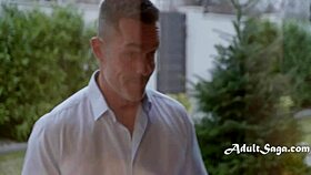 Inviting Peeping Tom to Finger Her Ass and Fuck It