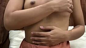 Amateur Really Enjoys Caressing Her Pussy While Thinking About A Big Cock!