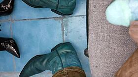 hey check out this pee in ankle boots fetish