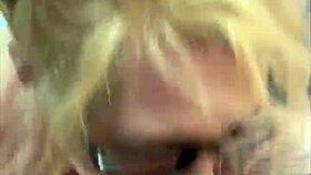 Streetwalker With Glasses Deepthroats Cock Boldly, Sucking Every Drop Of Cum After Mouth Cum