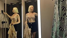 Try On Haul Sexy Clothes Completely Transparent In The Fitting Room