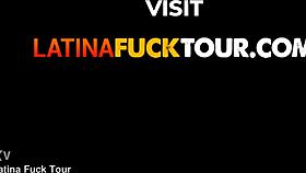 Tiny Colombian teen, does your executive rail you rough after work?