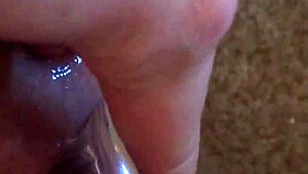Anal plug insertion and masturbating with a g-spot vibrator