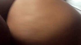 ebony girl with big ass gets creampie in tight pussy