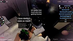 Roblox cute submissive kitty gets pounded hard