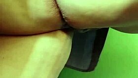 Watch her masturbate with huge dildo! Orgasms, swollen pussy, I grab and use it!