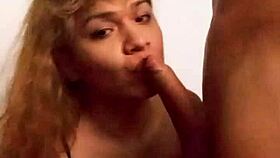 Ex-German boyfriend barebacks young sexy trans woman hard in homemade interracial frenzy reaching explosive orgasm