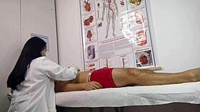 Pretty Nurse Sucks and Fucks Patient's Big Cock