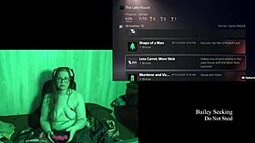 Naked at the lake house, feeling free.