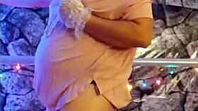 hotwife steffi april does a dirty pussy dance in lingerie