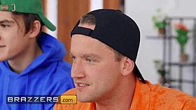 Blonde Chloe Temple milks Van Wylde's cum from every position on sofa