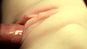 flush that lube deep in her tight shaved pussy 😏🔥