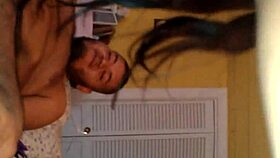 I love watching this asian beauty riding a fat dick latino