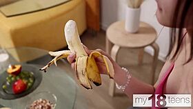 so sexy babe dakota doll plays with her toys alone