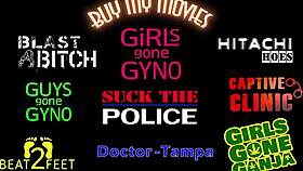 Patient moans wildly as nurse Jackie Banes hits her with the Hitachi vibrator backstage