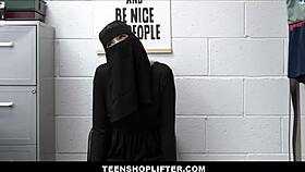 I caught petite blonde Delilah Day shoplifting under her hijab and gave in to fucking her passionately