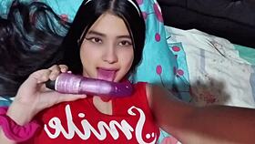 Wow, The Colombian Babe With Tight Pussy Makes Him Cum Inside Real Homemade!
