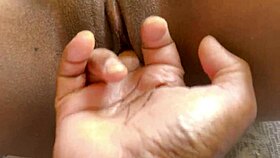 Hot Indian desi babe with big ass and small tits rides BBC hard.