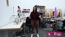 young spanish brunette lara rey demonstrates her amateur blowjob skills after rough sex lessons