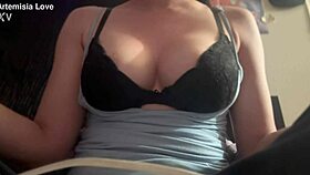 Is Artemisia Love's big boobs bouncing solo in this European session?