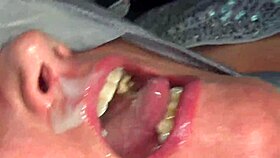 Big Fat Ass BBW Mature Chubby MILF Swallows Huge Cumshots